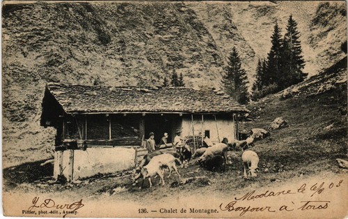 Cpa chalet montagne - ak,