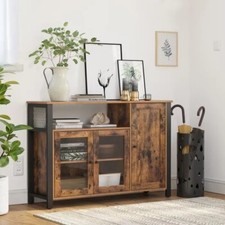 Style Industriel, Meuble de Rangement, Marron Rustique , avec Placard 3 Portes