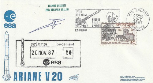 Esa enveloppe 1987 fusée - enveloppe,
