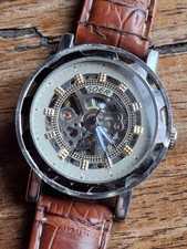 Montre Bracelet Homme Squelette Automatique  Goer Fonctionnelle