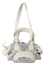 Missoni Sac Cuir Blanc Argent