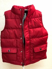 Puffer Vest Size 5-6 Red Water