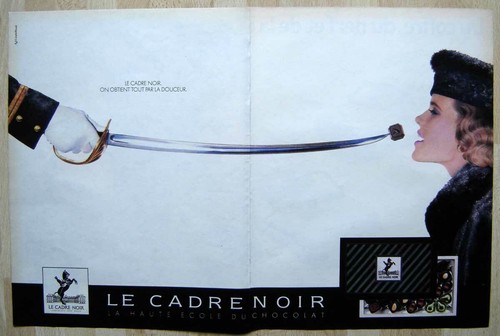 Publicité papier chocolat - papier,
