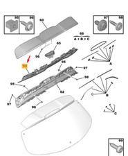 Garniture de becquet arrière