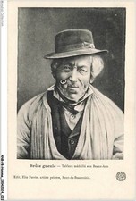 ANBP8-0578-HOMME - Brule gueule - tableau medaille aux beaux-arts - vieil h