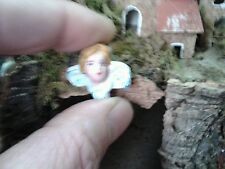 1 Tête Ange Terre Cuite Petites Pièces Nativité Miniatures Chrétienne Bergers