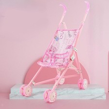 Poussette pliable pour poupée, accessoires pour filles de 3 ans