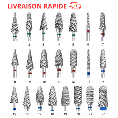 Fraise ongle carbure - fraise,