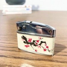 Joli Briquet vintage Sunflower 1970 – Motif fleurs de prunier – Design Chine