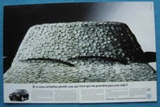 Publicité Papier - Voiture Volkswagen Golf Boston De 1991