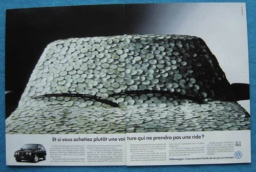 Publicité papier voiture - publicité,