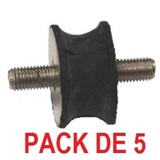 5 SILENT BLOC CAOUTCHOUC MALE MALE Ø32mm H 18mm 5/16' UNF DEUX ROUE MOTO NEUF