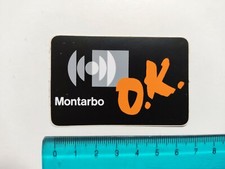 Autocollant Montarbo O.K.Autocollant Timbre Vintage 80s Original