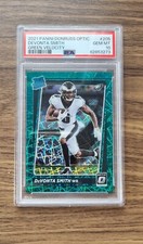 2021 Panini Donruss Optic DeVonta Smith PSA 10 GREEN VELOCITY RC #205 Eagles