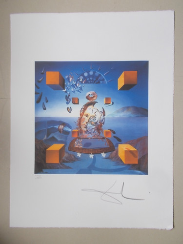 Lithographie salvador dali - dali, "
