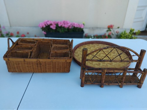 Vintage osier rotin - osier/rotin, panier