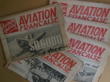 Lot de 6 journaux AVIATION FRANCAISE 1946-1947