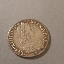 LOUIS XIV 1/4 ECU A LA  MECHE LONGUE 1659 D LYON