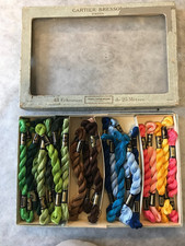 BOITE 29 ECHEVEAUX COTON PERLE DMC DOLLFUS MIEG & CIE THIRIEZ CARTIER BRESSON