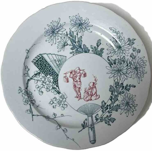 Plat gâteau faïence - plat, à
