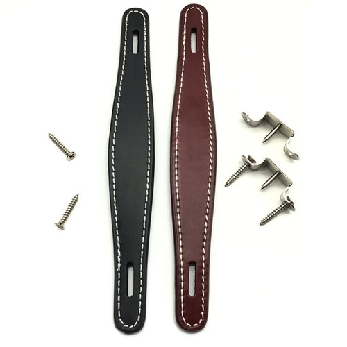 Sangle poignée cuir marron