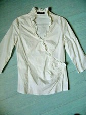 Chemisier blanc à jabot Morgan S en parfait état