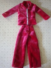 vetement poupée  barbie / ensemble velours LAS FLAVAS vintage