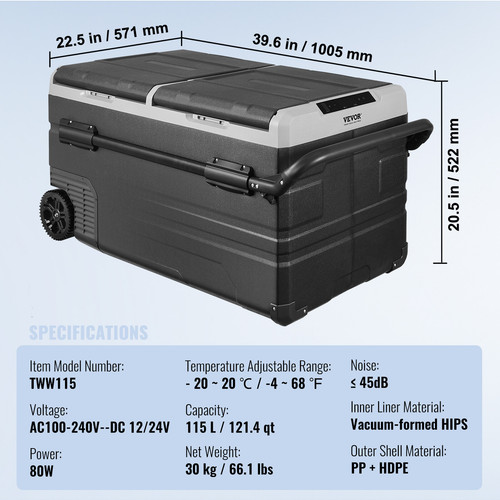 Vevor réfrigérateur portable - réfrigérateur,