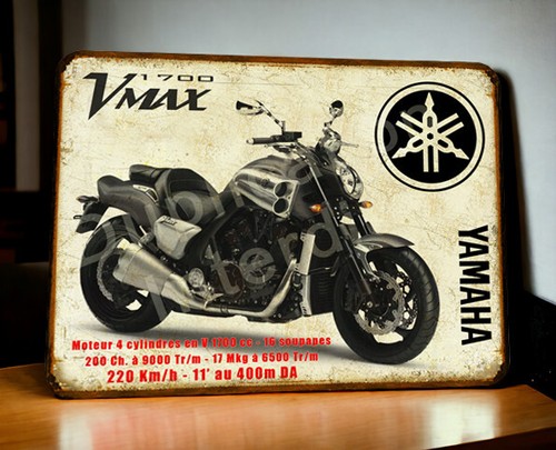 Plaque métal yamaha vmax - yamaha,