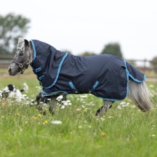 Horseware Amigo Hero 6 Petite Plus Turnout Medium 200g - Marine/Bleu électrique