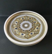 grande coupe en céramique signée Marcel Guillot, décor abstrait scarifié, 1960