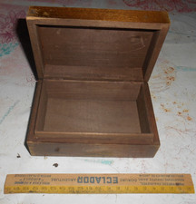 boite en bois décor cpa provins rangement carte postale