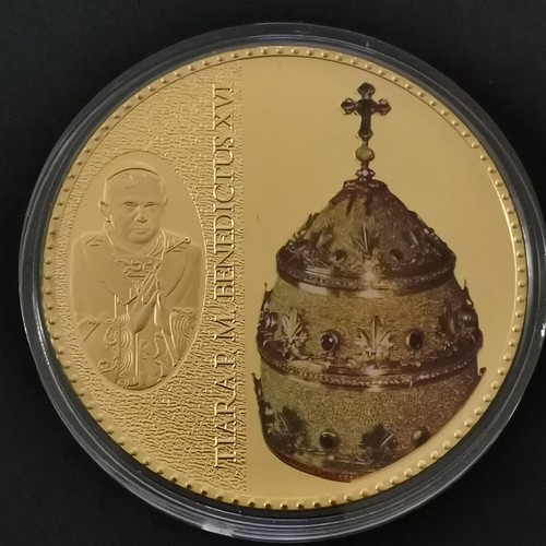 Medaille 50mm tiare pape - 50mm,