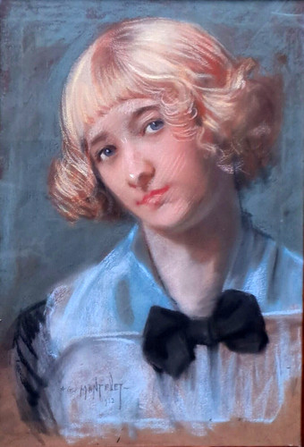 Pastel ancien jeune - ancien, "jeune