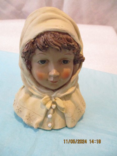 Ancienne figurine buste - figurine, enfant