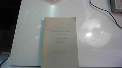 Plinius epistulae a - epistulae;, critical