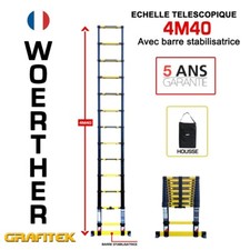 Echelle télescopique  4m40 Woerther avec housse -  Garantie 5 ans