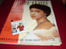 REVUE MARIE CLAIRE N°44 1958 suppl 100 idées Princesse Margaret  mode fashion 