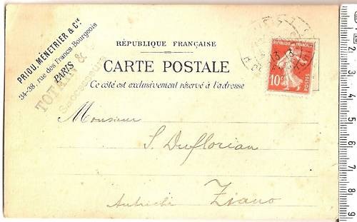 Carte postale française - française,
