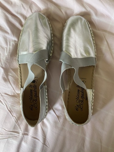 Espadrille cuir élastique - espadrille,