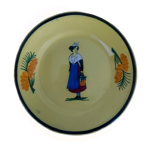 Assiette décorative signée - assiette,