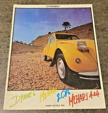 Brochure Publicitaire CITROEN 1980 : DYANE 6, MEHARI, 2CV 6, MEHARI 4 x 4.