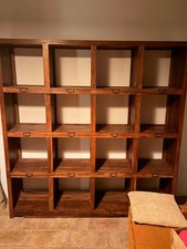 Meuble cases bois massif porte