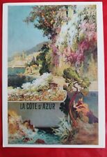 CP-ILLUSTRATEUR LOUIS LESSIEUX COTE D'AZUR MENTON EZE ED. GILETTA PARFAITE