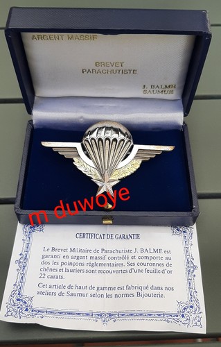 Insigne argent massif officier - argent,