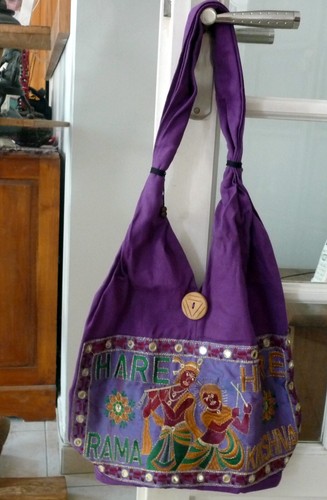 Sac ethnique brodé hare - sac,