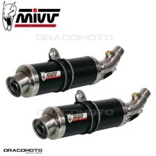 double échappement KAWASAKI Z 1000 2007 2008 MIVV Gp Carbone