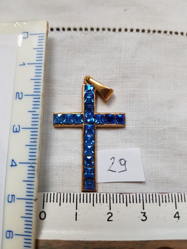Croix pendentif plaqué or - croix,