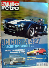 AUTO RETRO 233 PEUGEOT 204 304 CABRIOLET OPEL COMMODORE GS/E 1977 AC COBRA 427