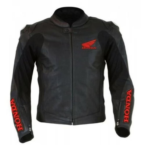 Veste course cuir noir - cuir,